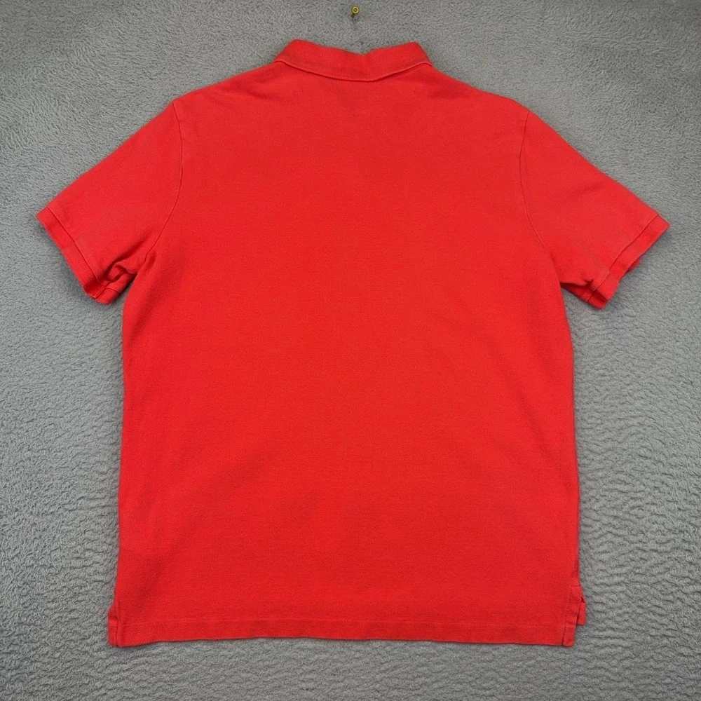 Polo Ralph Lauren Polo Shirt Mens Medium Red Classic Fit Short Sleeve Pony Logo